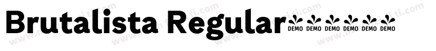 Brutalista Regular字体转换